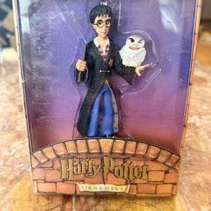 Vintage Kurt Adler Harry Potter & Hedwig Christmas Ornament 2000 Warner Bros — Sealed New in Box NOS #HP100