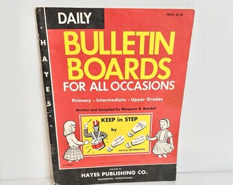 Vintage 1966 Easy Bulletin Boards For Classroom Hall Decoration Grade School