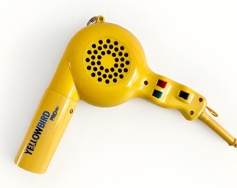 Secador de pelo Conair Pro Yellow Bird de 2 velocidades YB075W 1875W Profesional Vintage VIDEO