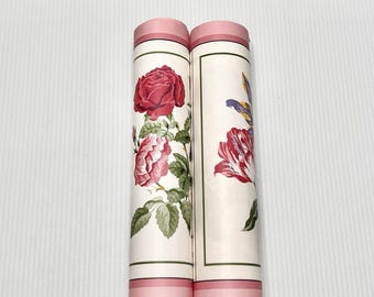2 Portmeirion Botanic Garden Floral Wall Border Imperial Prepasted 15’ Each NOS