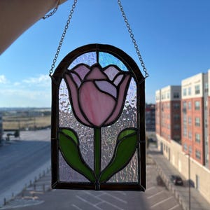 Tulip Stained Glass Art