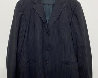 Vintage Versace Classic V2 Wool Long Coat Made in Italy Men's