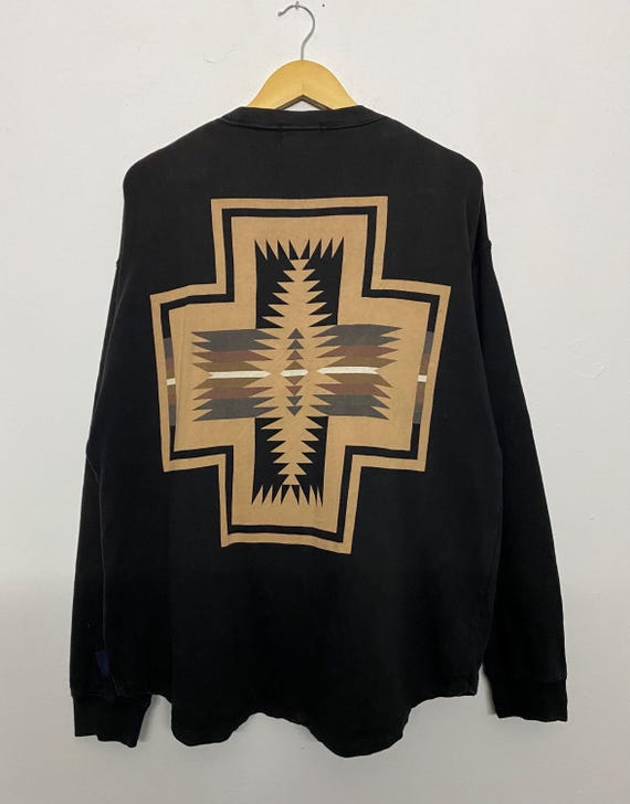 Vintage Pendleton Harding Graphic Sweatshirt Blac… - image 2