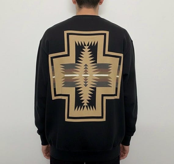 Vintage Pendleton Harding Graphic Sweatshirt Blac… - image 1