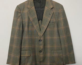 Vintage 1980s Burberrys Tartan Sakko aus karierter Wolle