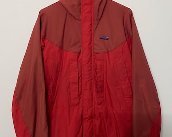 Vintage Patagonia Colorblock Nylon Kapuzenjacke - Leichter Regenmantel