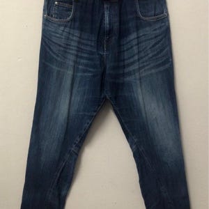 Vintage Frapbois x Converse Double Waistband Distressed Denim Jeans Archival Patch