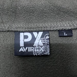 Vintage Avirex PX Air Force fleecejacka – Olivgrön tröja i Gorpcore-stil bild 11