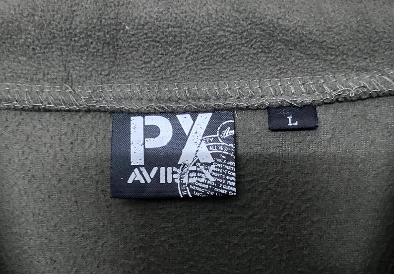 Vintage Avirex PX Air Force fleecejacka – Olivgrön tröja i Gorpcore-stil bild 11