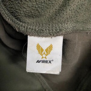 Vintage Avirex PX Air Force fleecejacka – Olivgrön tröja i Gorpcore-stil bild 12