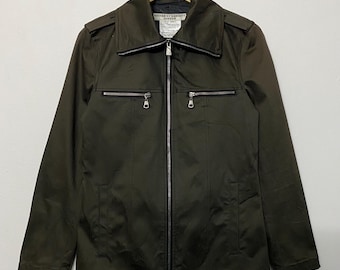 Vintage Katharine Hamnett London Blouson - Jacke - Militärdienstil-Stil, Gürtel-Detail