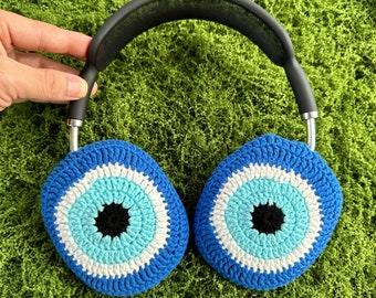 Evil Eye Crocheted Airpods Max Cases  Headphone Covers Cute AirPod Max Cover Handmade Gifts