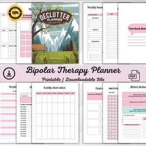 Declutter Planner & Cleaning Schedule Household Chore Organization Tidy Home Management Checklist 30-day Challenge Simplify Printable PDF