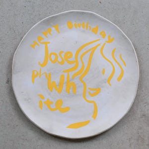 Birthday Portrait Plate, Plate with Your Face, Personalized Portrait on Plate, Customized Birthday Gift, Personalizable Keepsake Present