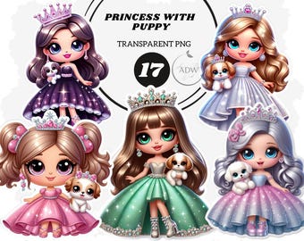 Pegatinas de princesas: Cuento de hadas (Arte digital)