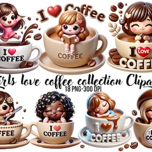 Coffee clipart Hot coffee PNG Drinks clipart Coffee lover PNG Coffee PNG I like coffee Girl with coffee I want coffee