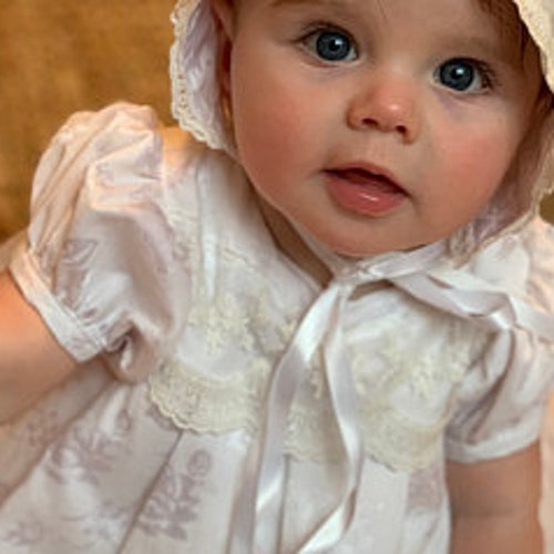 Lexi Gown Lace Christening Lace Baptism Dressbaby Blessing - Etsy