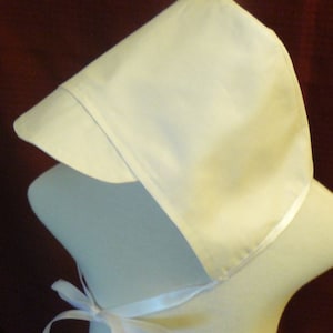 Infant Christening hat, Baptism hat, Blessing hat, Dedication hat, baby boy twill hat, off white christening hat, boys blessing hat