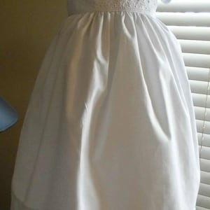 Dora dress, lace christening, lace baptism dress, baby blessing dress,handmade heirloom, cotton lace  gown, cotton poplin dress, milk white