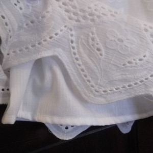 gown lining, Baptism dress lining, Blessing gown lining, baby dress lining,white skirt lining, add a skirt lining,cotton lining,line a skirt image 1