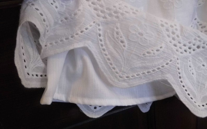 gown lining, Baptism dress lining, Blessing gown lining, baby dress lining,white skirt lining, add a skirt lining,cotton lining,line a skirt image 1