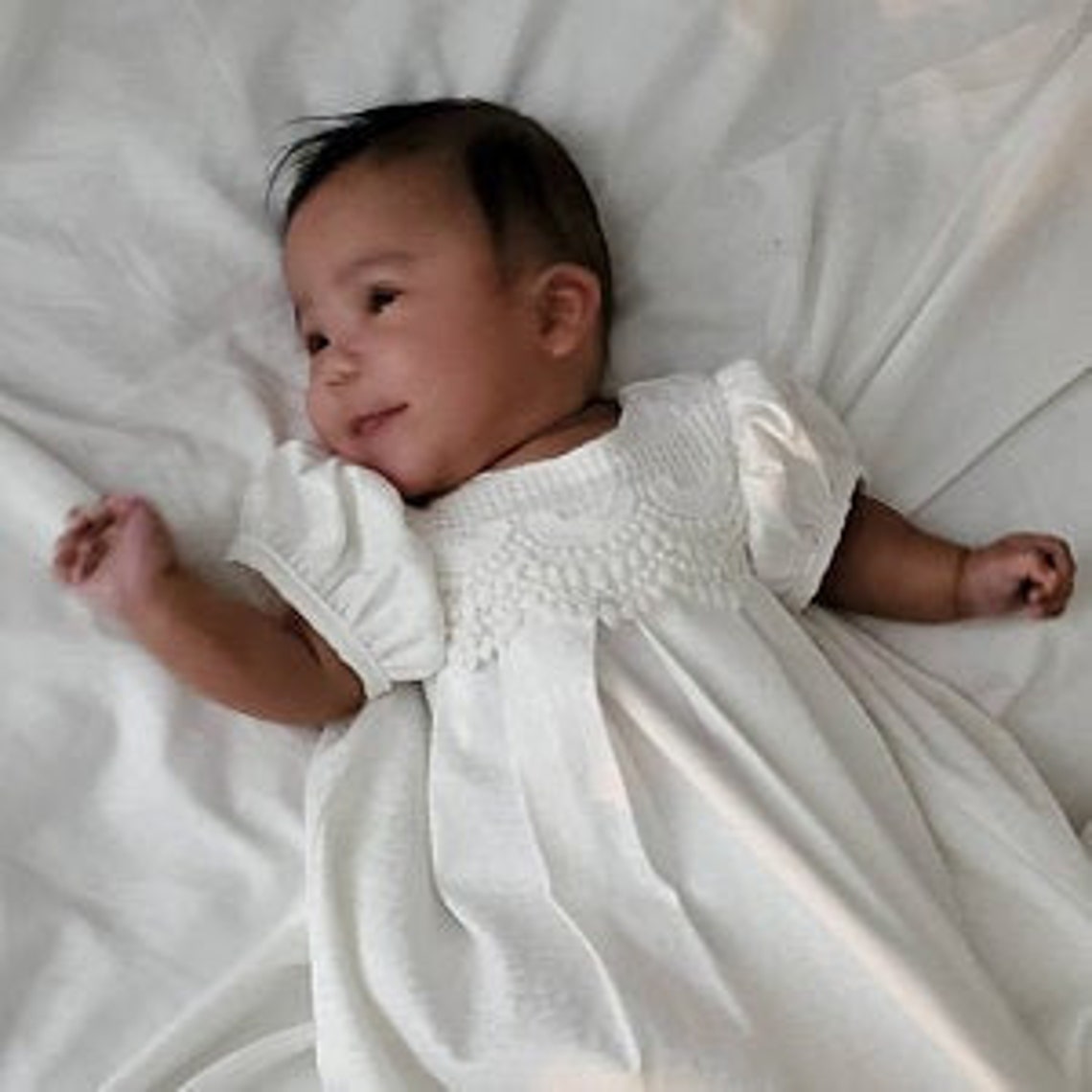 Zara gown lace christening lace baptism dressbaby blessing Etsy