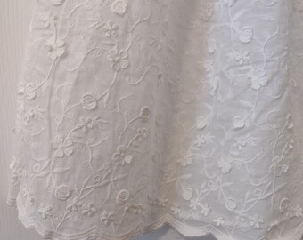 New Ada gown, three dimensional, lace christening,lace blessing gown,white baptism gown,infant long gown, handmade heirloom, baby girl gown,