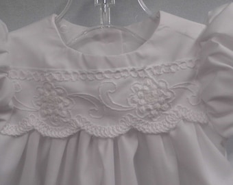 SALE! Drew gown,lace christening,baptism dress,baby blessing dress,handmade heirloom,baby girl lace gown,cotton cording lace,white whimsical