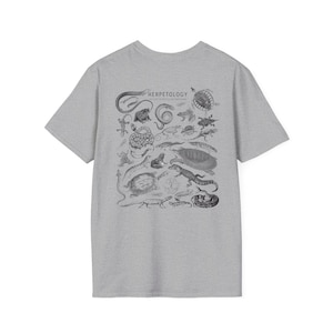 Herpetology Heart Unisex T-Shirt | Eco-Friendly Graphic Tee for Nature Lovers, Reptile Enthusiasts, Gifts for Her