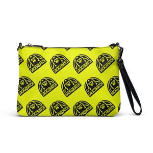 Sacksquatch Yellow Handbag/Crossbody Bag – Bold Bigfoot Design, Versatile Adjustable Strap, Stylish & Functional Bag for Everyday Use
