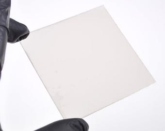 PLAQUE DE MICA naturelle transparent 72 par 72mm épaisseur 0,2mm