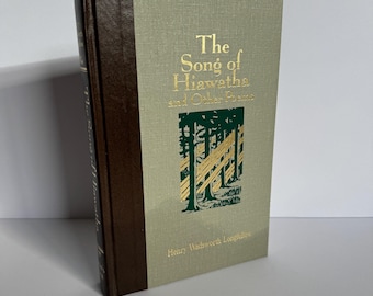 The Song of Hiawatha and Other Poems by Henry Wadsworth Longfellow • Vintage Hardcover Poetry Book • Classic Literature Gift