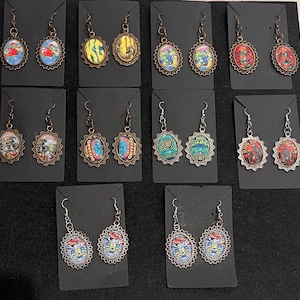 Lg Oval King Gizzard Earrings
