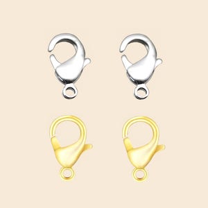 Wholesale Lobster Clasp Gold Silver Lobster Trigger Clasp Claw Supply for Jewelry Making Findings DIY Necklace Bracelet Dainty Carabiner