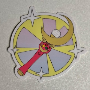 Magical Girl Sailor Scout Usagi Sailor Moon Guardian Princesse Anime Baguette Moon Stick Vinyle Autocollant
