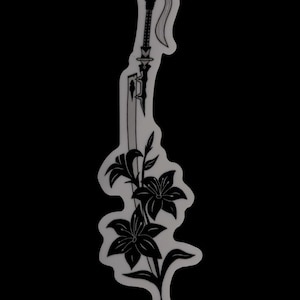 NieR Virtuous Treaty & Lunar Tear Flower Vinyl Sticker - 2.5 Inch