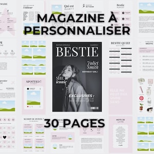 Modèle de magazine à personnaliser - BFF Edition - 30 pages