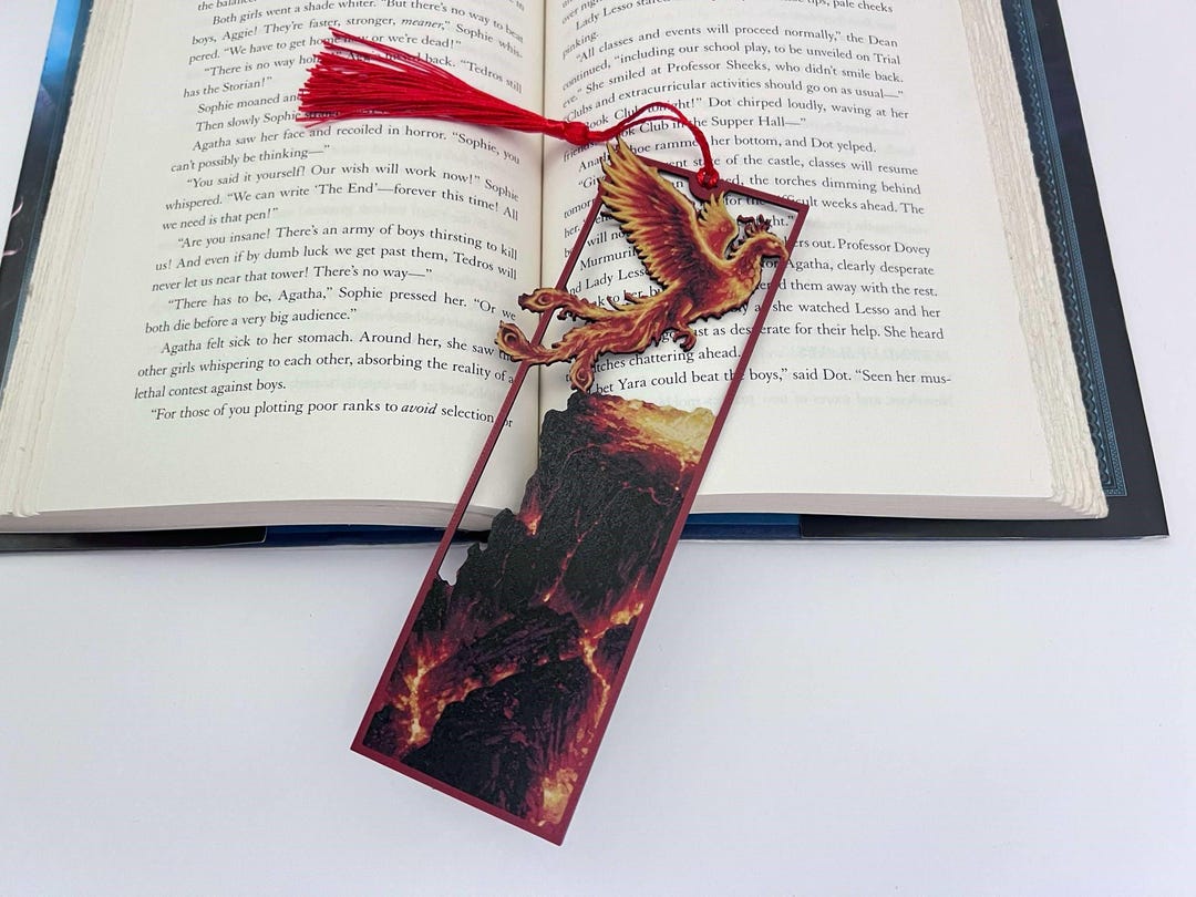 Lynx Rising Bookmark A Phoenix Rising Bookmark - Etsy