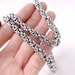 Chainmaille Necklace, Byzantine Pattern, Waterproof Stainless Steel ...