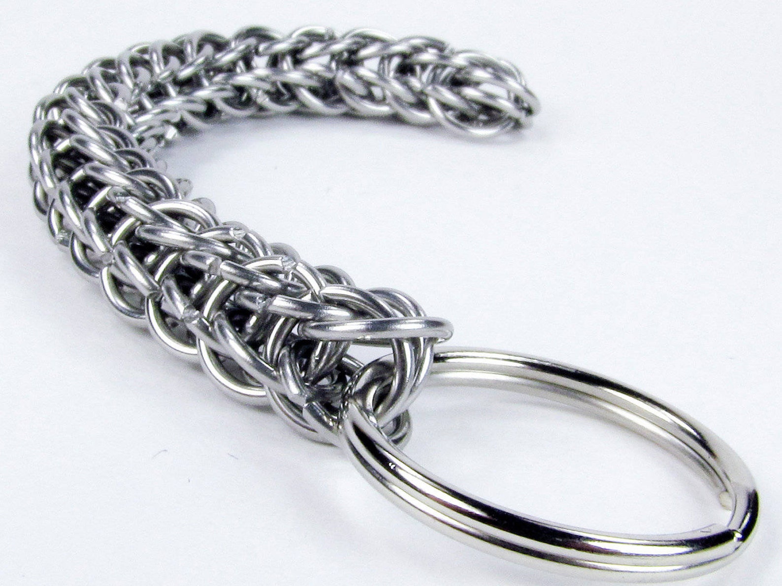 Chainmaille Keychain Full Persian Pattern Etsy