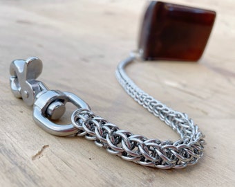 Welded-Link Full Persian - Chainmaille Wallet Chain - Graduated (Thick to Thin)