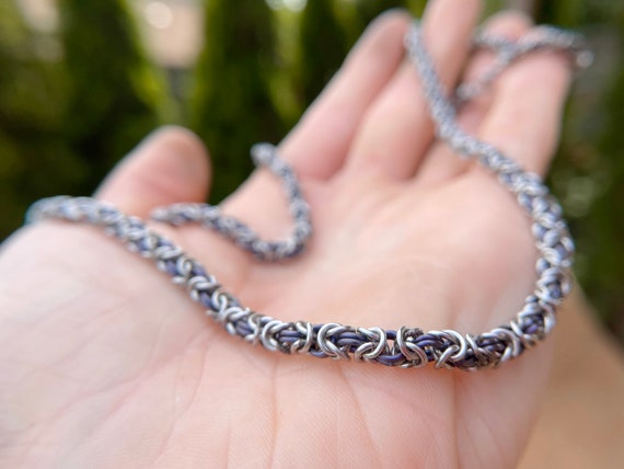 Welded-link Chainmaille Thin Byzantine 