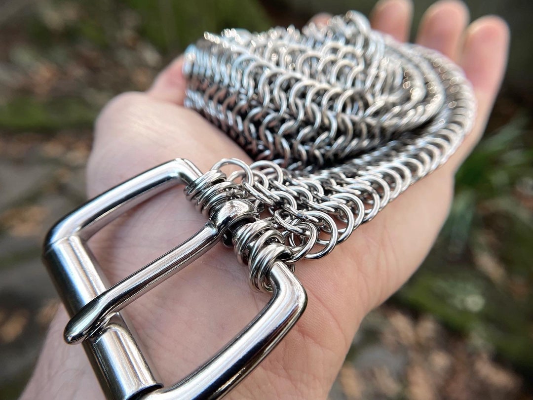 激安超特価 最大80%オフ  Belt Chainmaille - 6-in-1 - Steel Stainless Welded-link 小物