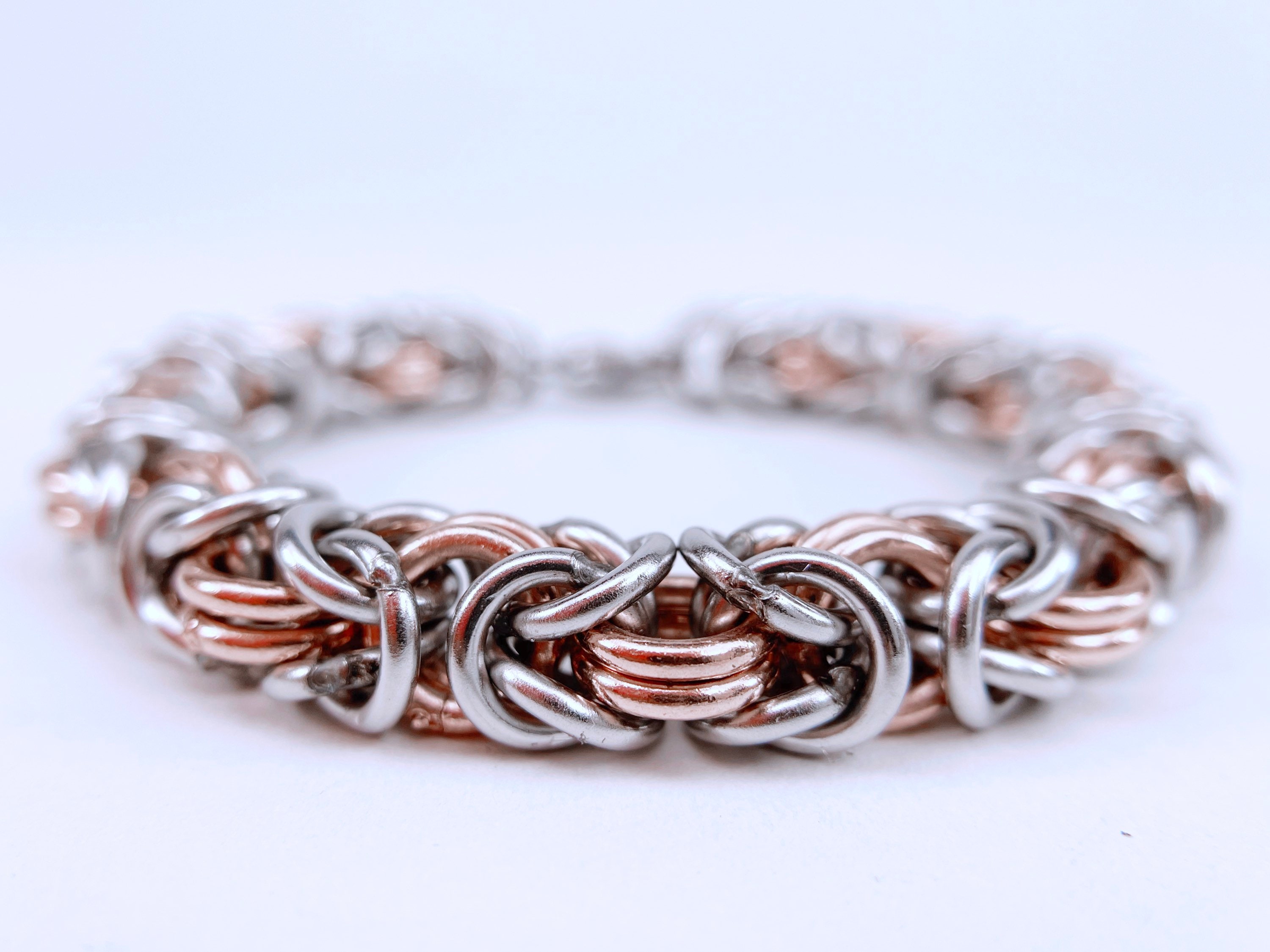 Thick Chainmaille Bracelet WeldedLink Stainless Steel & Etsy