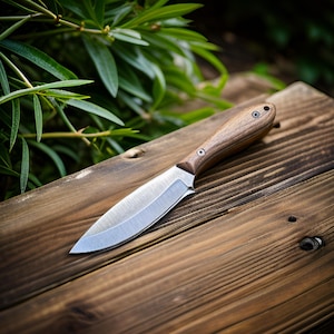 Stainless steel Canadian knife 3 mm , handmade knife , knife for hunting, skinning , fishing , bushcraft , gift for him , nesmuk