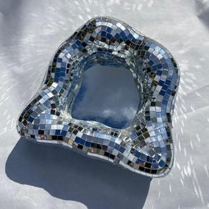 Disco Ball Mirror  Mosaic Tiles Funky Wall Frame Decor