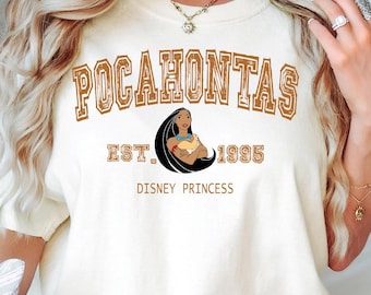 Disney Princess Pocahontas Shirt, Pocahontas Birthday Gift Shirt,Disney Family Vacation Shirt, Pocahontas Retro Shirt, Disney Princess Shirt