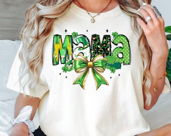 St. Patrick's Day Mama Shirt: Lucky Mommy and Me Matching Tee