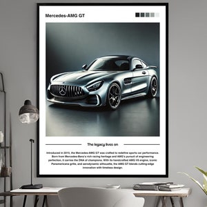 Mercedes-AMG GT Print - Luxury Sports Car Wall Art