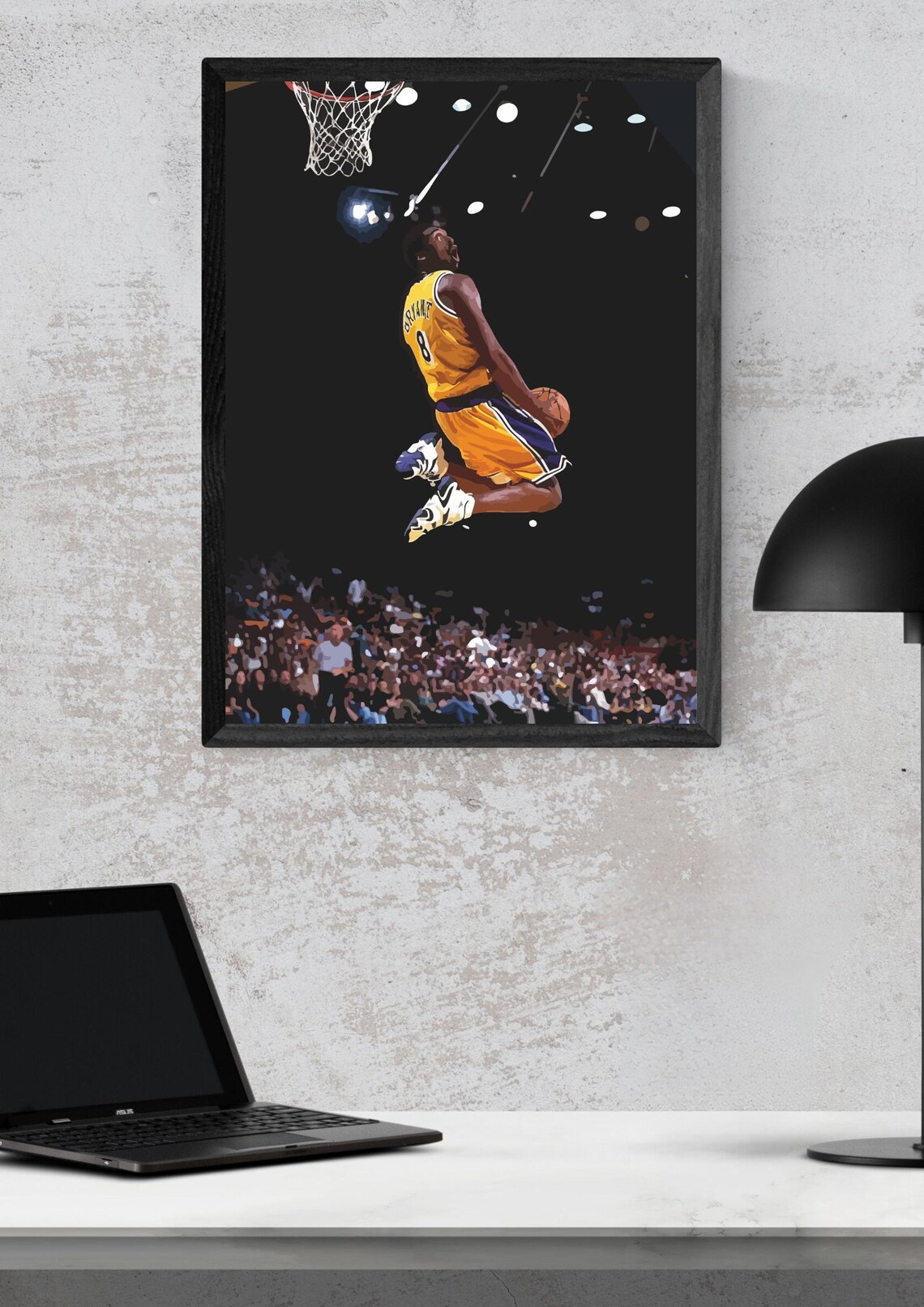 Kobe Bryant Vector Art Poster – Digital Basketball Illustration - Etsy